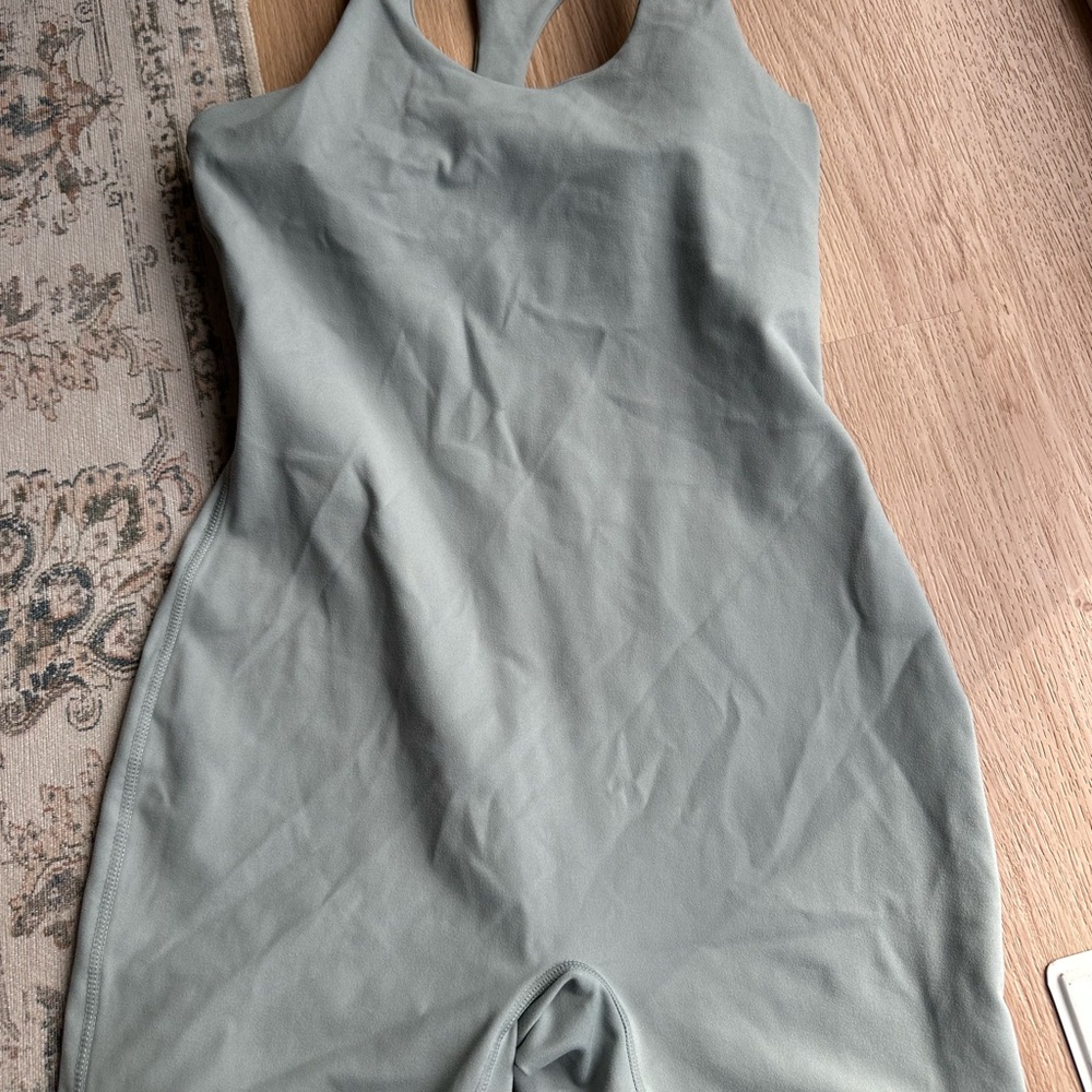 Sleek Gray Sleeveless Bodysuit